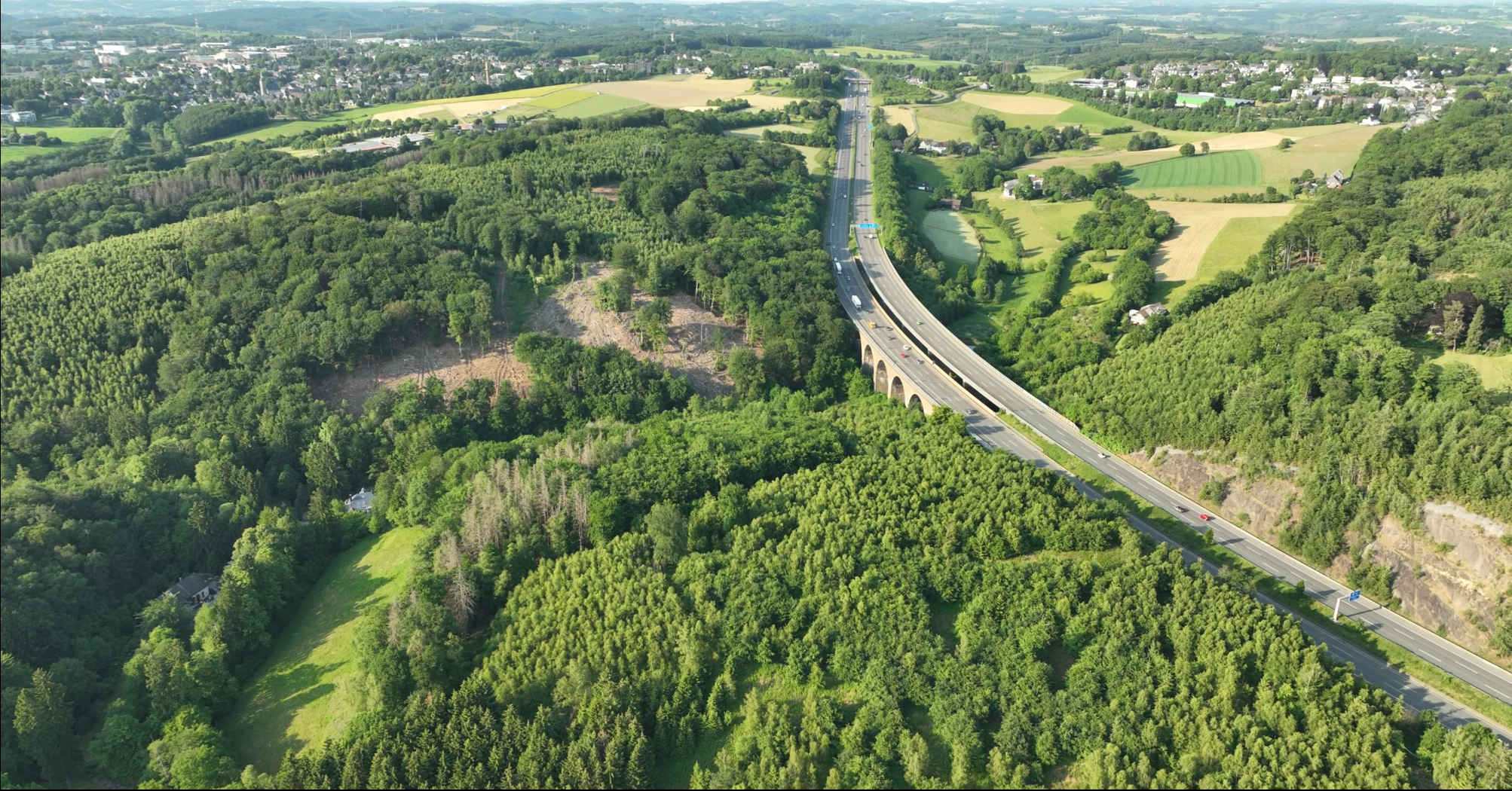 Luftbildaufnahme Remscheid